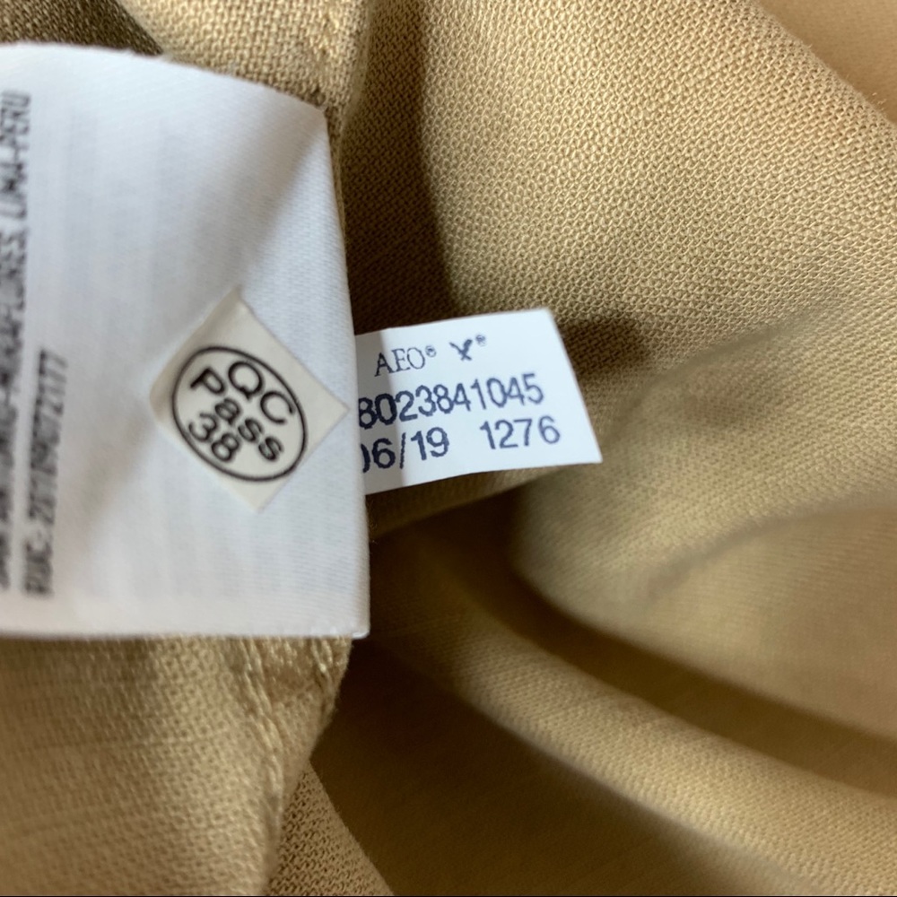 AMERICAN EAGLE LYOCELL SHIRT JACKET TAN SMALL NWT - Picture 8 of 8